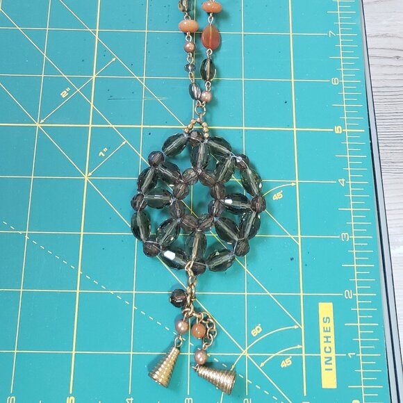 Long Beaded Necklace Retro-style - Picture 4 of 5